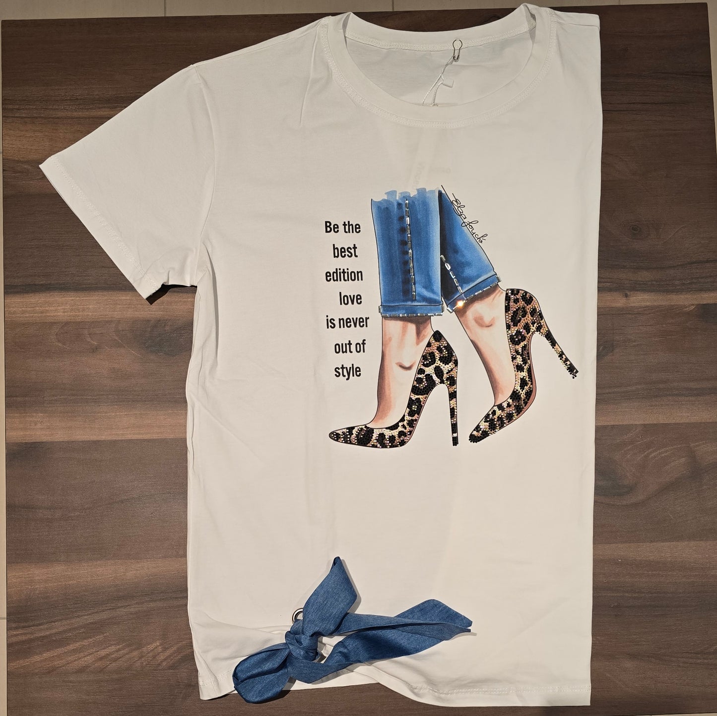 T-shirt imprimé talons