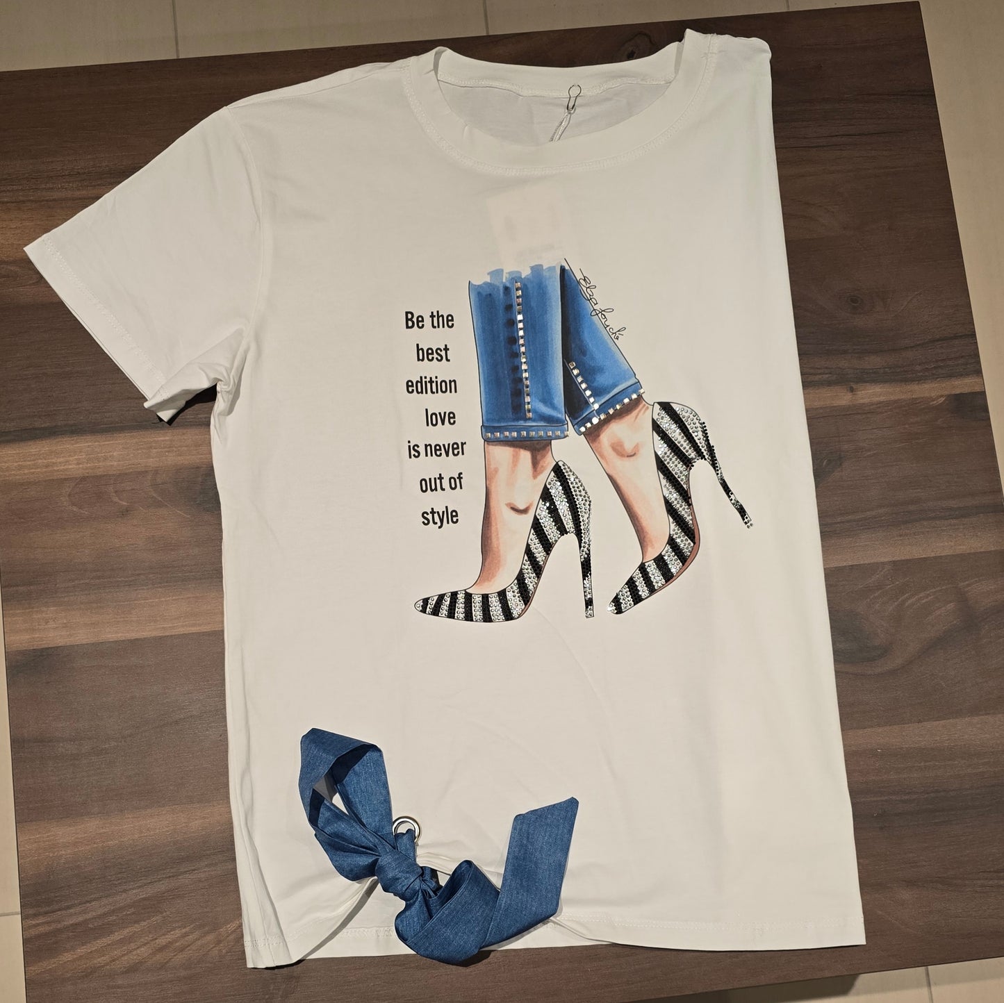 T-shirt imprimé talons